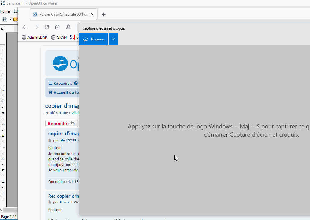 Forum OpenOffice LibreOffice NeoOffice [Résolu] Le coller d'image par